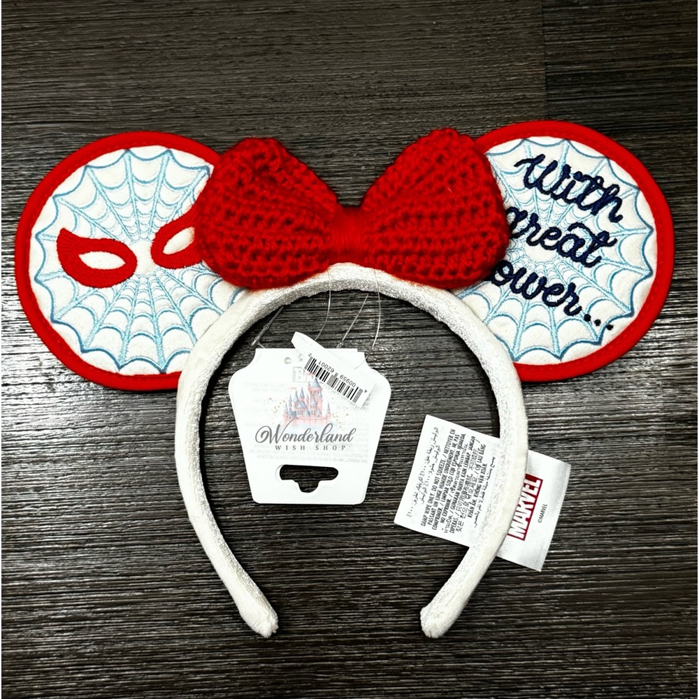 Disney Spider-Man With Great Power Yarn Minnie Ear Headband